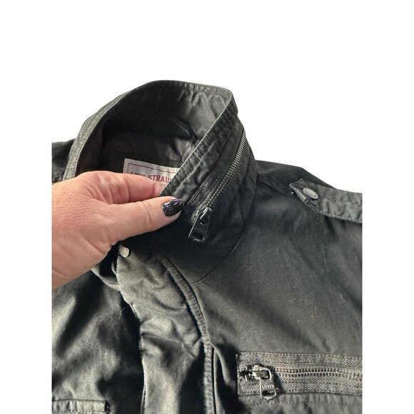 Levi’s Men’s Sz XL Black Midweight Military Field Utility Jacket Quilted Lining - Picture 9 of 15